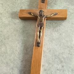 Wood Crucifix, Wall Cross from Holy Land, Bethlehem & Jerusalem