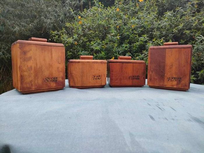 4x Baribo Bois kitchen caddies