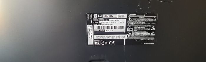 Lg 49" 4k Smart Tv (49uj701v)