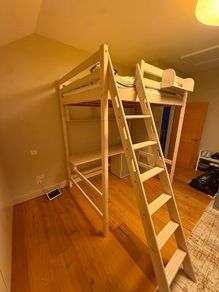 Flexa High Double Bed with desk