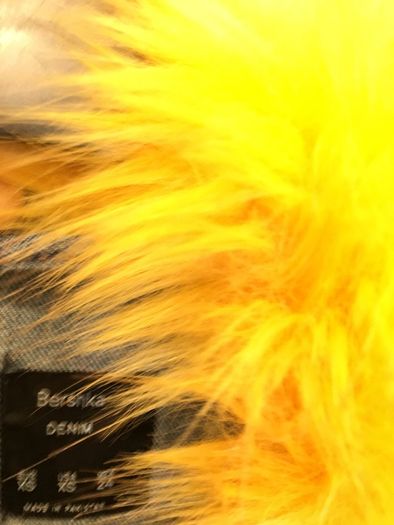 Denim jacket with fur