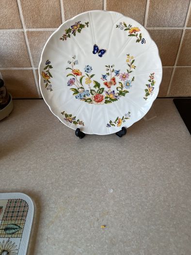 Aynsley Bone China Cottage Garden 10/1/4" Cake plate