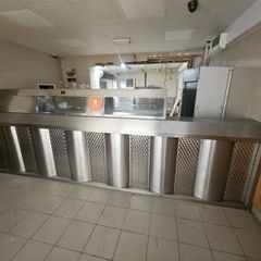 Two pan electric fish and chip deep frying range