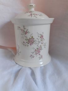 Ceramic Floral Biscuit Jar