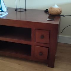 Dark wood TV / hifi stand