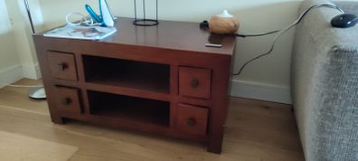 Dark wood TV / hifi stand