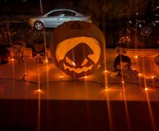 String Lights Orange Halloween