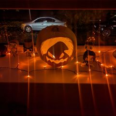 String Lights Orange Halloween