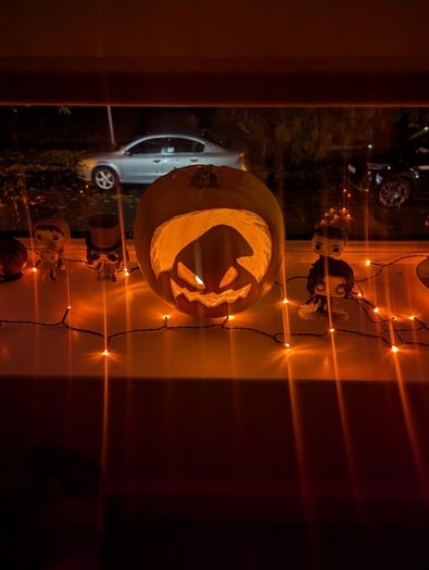 String Lights Orange Halloween