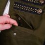 Zara Khaki Olive Green Military Hussar Style Jacket Size XS Image 4