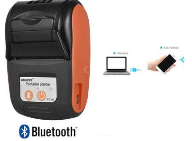 Portable USB Wireless BT 58mm Thermal Receipt Printer Mobile POS Label Printer