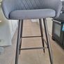 EZ Living Ottowa Grey Faux Leather Bar Stool Image 2