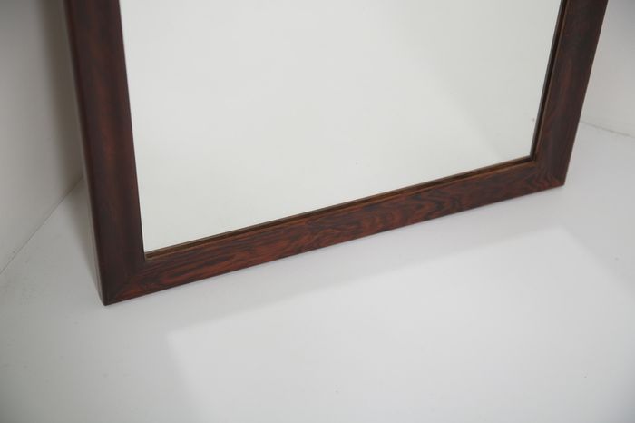 Vintage Danish Rosewood Mirror, 1960s