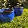 Blue Glazed Planter Image 8