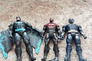 Batman and Spiderman figures