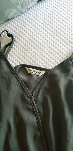 Miss Selfridge Khaki Green Top - Size 8