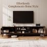 180cm Wooden TV Stand Cabinet with Storage and Adjustable Shelves Walnut Image 3
