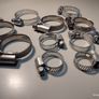 11pcs Hose Clamp Set Adjustable Large Hose Duct Pipe Clamps Steel  different sizes Free viewing Image 2