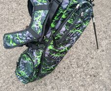 golf bag and clubs