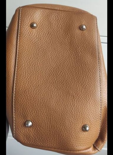 Reversible Genuine Pebbled Leather & Suede Tote / Sack Bag