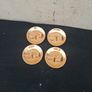 4 china asian orange saucers postage possible Image 2