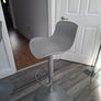 Two adjustable grey breakfast bar stools Image 5