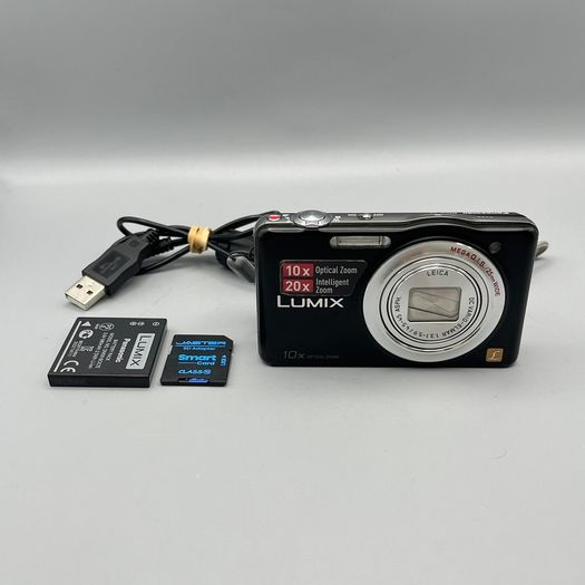 Panasonic Lumix DMC-SZ1 16.1MP Digital Camera Black Tested - Full Kit