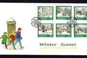 2000 Guernsey Christmas: Guernsey Churches Commemorative Stamps Official First Day Cover (FDC)