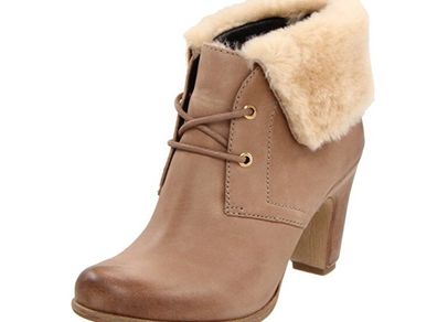 ECCO Jaffna Fur Ankle Boots in Camel for Women size 38