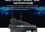 Wireless Microphone G-MARK G320AM Professional UHF 2 Channels Karaoke Mic Handheld Automatic Frequency Adjustable 100M