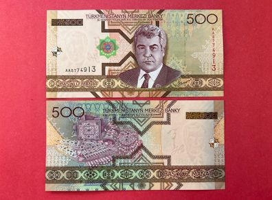 Turkmenistan   500 Manat. 2005   ( Uncirculated ) .