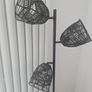 Black Rattan Floor Lamp Image 2