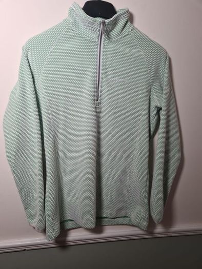 womens CRAGHOPPERS fleece jumper sweater quarter zip Size UK 12 EU 38