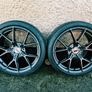 R19 5x112 Bola FLY staggered alloy wheels with new tyres Image 3