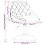 Swivel Dining Chairs 2 pcs Faux leather Brown 46 x 44 x 77.5 cm Image 3