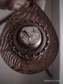 Leaf Steampunk Pendant