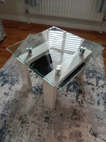 Glass coffee table