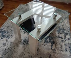 Glass coffee table