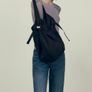 Zara Black Nylon Bucket Bag Image 2