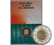 Portugal 2 Euro Base Metals Brilliant Uncirculated Coin 2024 - April 25th 50 years