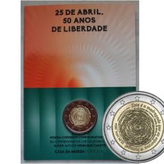 Portugal 2 Euro Base Metals Brilliant Uncirculated Coin 2024 - April 25th 50 years