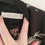 Oasis black floral dress Image 4