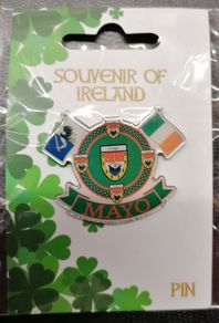 County Mayo Connaught Ireland pin badge.