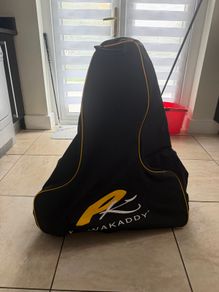 Powakaddy electric golf trolley with carry bag and accessories