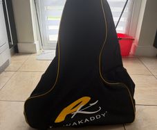 Powakaddy electric golf trolley with carry bag and accessories