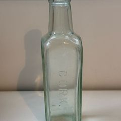 Antique Irish glass bottle from concentrated coffee essence from Cork merchant Newsom & Sons Ltd