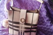 Baby pink handbag
