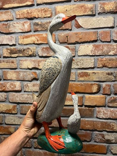 decoration Goose wood