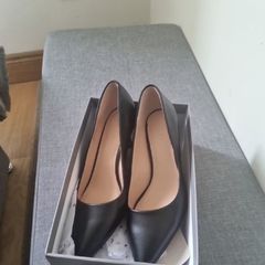 Black High Heel  Shoe Linea Branded  (unworn)