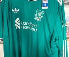 liverpool long sleeve green  jersey